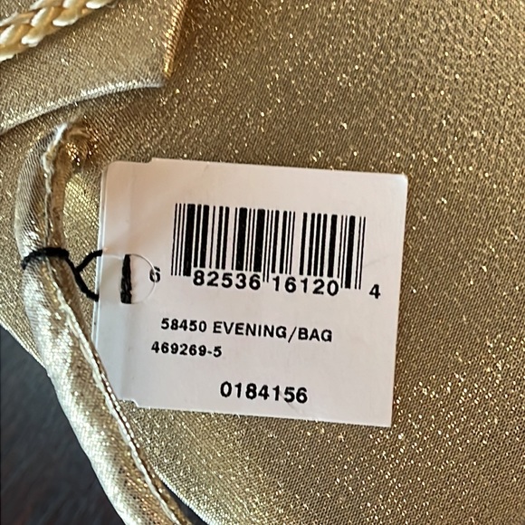 NWT Bijoux Terner satin gold metallic structured mini bag, handheld & crossbody - Picture 12 of 13